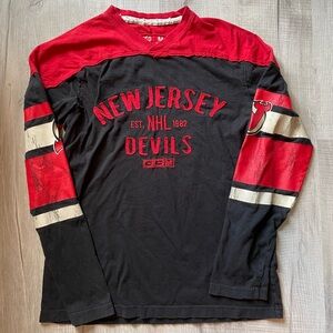 NHL New Jersey Devils Jersey Long Sleeve Shirt